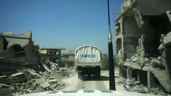 UNHCR:s transportstyrka består av mer än 200 lastbilar, lättare fordon och säkerhetsskyddade bilar, som finns tillgängliga att skickas ut i akuta nödsituationer.