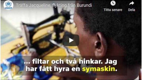 Jacqueline är flykting från Burundi. &quot;Det här är andra gång jag har tvingats fly. Första gången var jag 12 år,&quot; berättar hon.